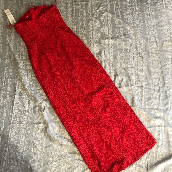 Red Aiden Mattox Gown New - Picture 5 of 7